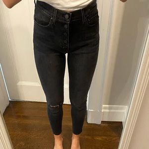 NEW Alice and Olivia Black High Rise Skinny Jeans